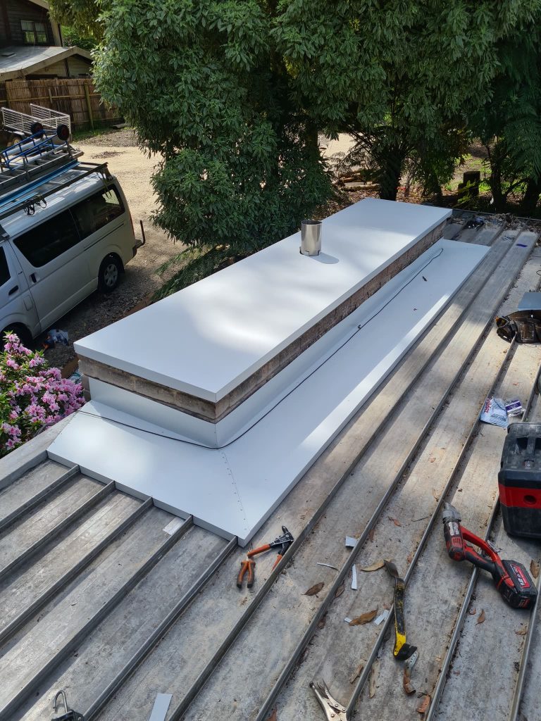 Roof flashing and capping installation